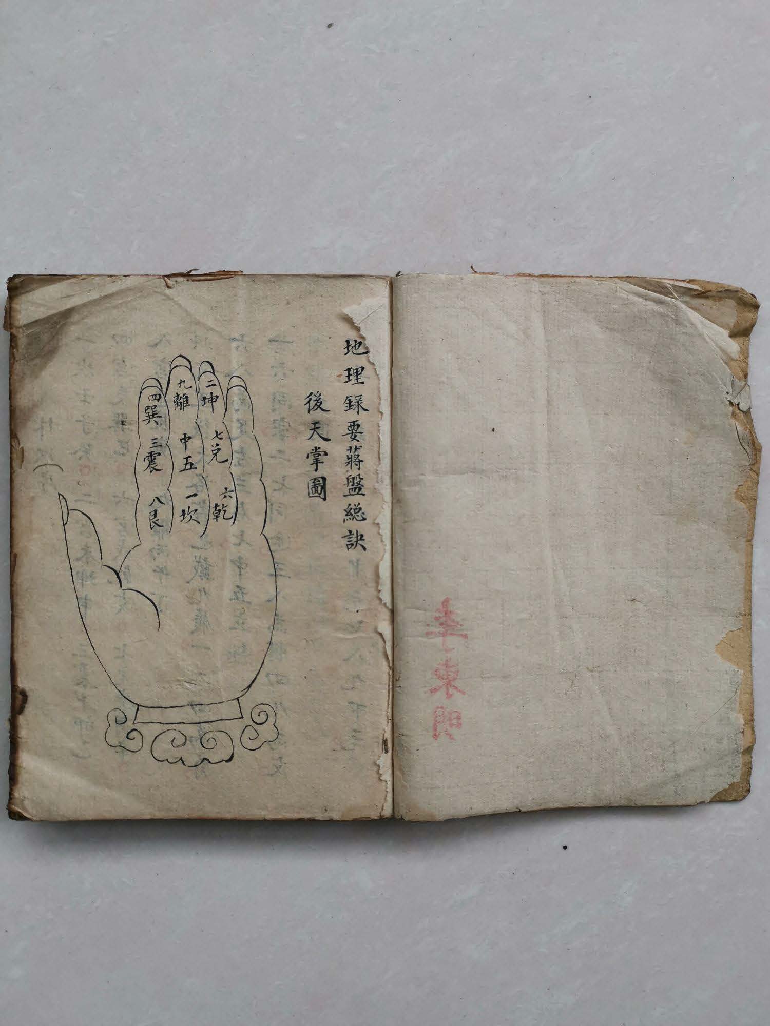 《地理录要蒋盘总诀》清.李东明抄本